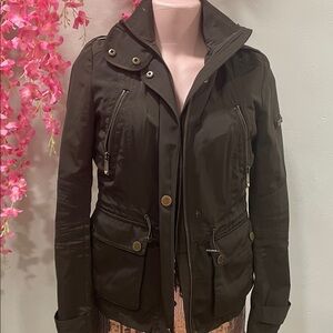 BCBGMaxAzria Dark Green Utility Jacket